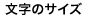 文字サイズ